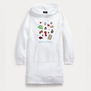 POLO RALPH LAUREN Winter Icons Fleece Hoodie Dress